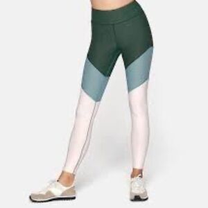 Outdoor Voices NWOT Springs Leggings 7/8 Green Blue